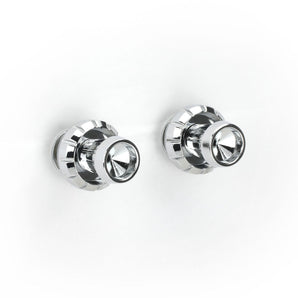 RetroSound Knob Set 04-78 Chrome Front and Rear Chrome Knobs for RetroRadios