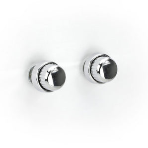 RetroSound Knob Set 06-76 Chrome Front and Rear Chrome Knobs for RetroRadios