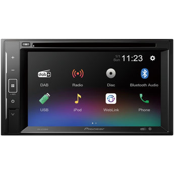 Pioneer AVH-A240DAB 6.2" CD DVD Double Din Bluetooth USB DAB Radio Car Stereo-0