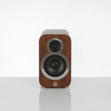 Q Acoustics 3010i Slim Line Bookshelf Stand Mount Speakers English Walnut Pair-1