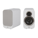 Q Acoustics 3010i Slim Line Bookshelf or Stand Mount Speakers Arctic White Pair-0