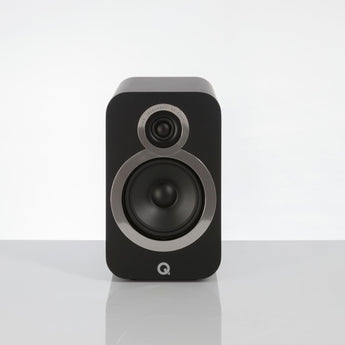 Q Acoustics 3020i Compact Bookshelf or Stand Mount Speakers Carbon Black Pair-1