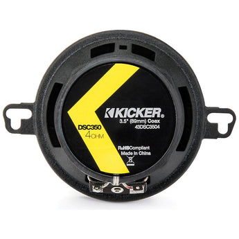 Kicker DSC3504 DS Series 3.5" 9cm 2 Way Car Door Dash Coaxial Speakers 20w RMS-6