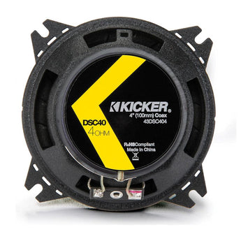 Kicker DSC404 DS Series 4" 10cm 2 Way Car Door Dash Coaxial Speakers 30w RMS-8