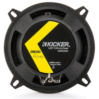 Kicker DSC504 DS Series 5.25" 13cm 2 Way Car Door Coaxial Speakers 50w RMS-9