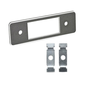 RetroSound Faceplate Black and Chrome with Metal Brackets 502-292 for RetroRadio