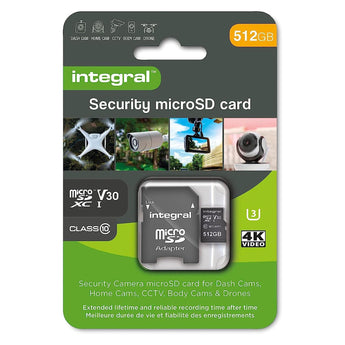 Integral Dash Cam Micro SD Card 512GB High Endurance Home Security CCTV Drones-5