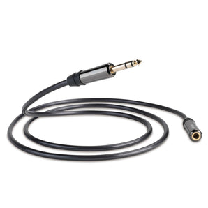 QED Performance QE7305 Headphone Extension Cable 6.35mm Jack to Socket AUX 1.5m-0