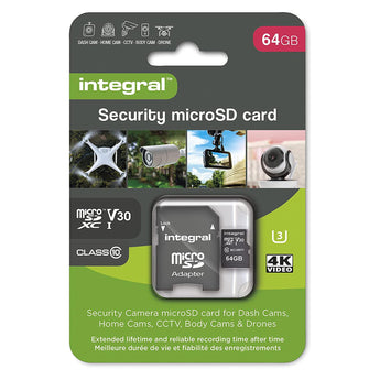 Integral Dash Cam Micro SD Card 64GB High Endurance Home Security CCTV Drones-5