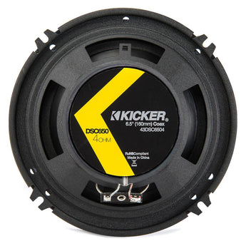 Kicker DSC6504 DS Series 6.5" 16.5cm 2 Way Car Door Coaxial Speakers 60w RMS-7