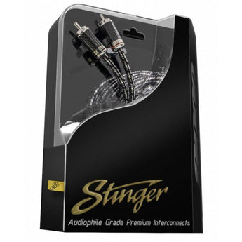 Stinger SI9217 9000 Series 2 Channel Premium RCA Interconnect Amp Cable 5.2m-3