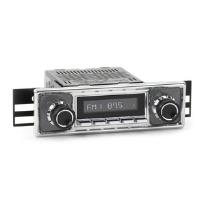 RetroSound Becker Style Motor 1DAB Radio Pinstripe and Chrome Classic Car Stereo