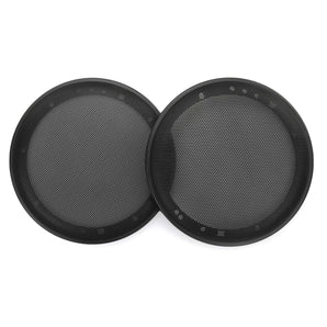 RetroSound 6.5 Inch Speaker Grills Sold as a Pair Low Key Plain Black Mesh Grill