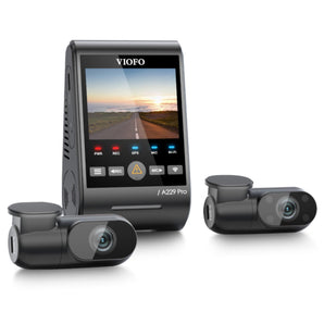 Viofo A229 Pro 3CH Dash Cam 4K Front 2K Rear Starvis 2 GPS WIFI HDR Taxi Camera-0