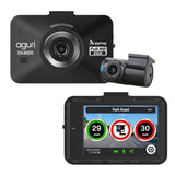 Aguri DX4000 Drive Assist Dash Cam GPS Speed Trap Detector 16GB + Rear Camera-11