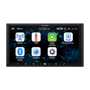 Alpine iLX-W650BT Apple CarPlay Android Auto Bluetooth Shallow Mount Car Stereo-1