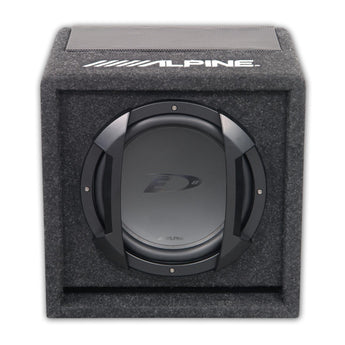 Alpine SWE-815 Subwoofer Amplified Powered Active Sub with Wired Remote 100w RMS-5