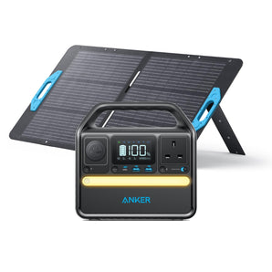 Anker 521 Solar Generator Portable Battery System + SOLIX PS100 100w Solar Panel-0