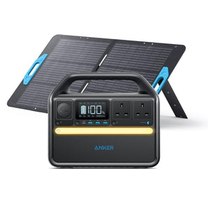 Anker 535 Solar Generator Portable Battery System + SOLIX PS100 100w Solar Panel-0