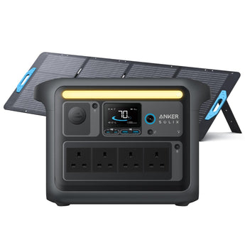 Anker C1000X Solar Generator Portable Battery + SOLIX PS200 200w Solar Panel-0