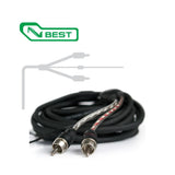 Connection Best BT2 450 4.5m 14.8 ft 2 Channel Car RCA Amp Cable Lead-1