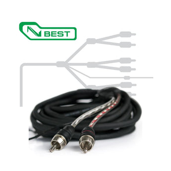 Connection Best BT6 250 2.5m 8.2 ft 6 Channel Car RCA Amp Cable Lead-1