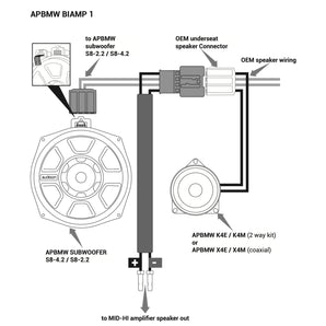 Audison APBMW BIAMP 1 Plug & Play BMW Mini Harness for Bi Amplify Front Speakers-1