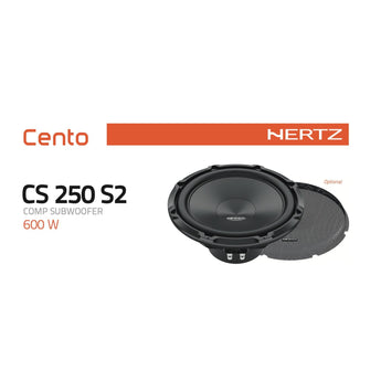 Hertz Cento CS 250 S2 Sub 10 Inch 25cm 250mm Car Subwoofer 2ohm 300w RMS-3