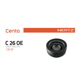 Hertz Cento C 26 1 Inch 26mm Soft Tetolon Dome Tweeters 4ohm 120w Peak Pair-4