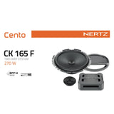 Hertz Cento CK 165 F 6.5" 17cm 2 Way Slim Door Component Speakers 90w RMS Pair-4