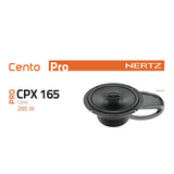 Hertz Cento CPX 165 Pro 6.5" 17cm 2 Way Car Door Coaxial Speakers 95w RMS Pair-4