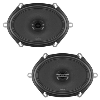 Hertz Cento CX 570 5x7 Inch 2 Way Car Door Shelf Coaxial Speakers 70w RMS Pair-0