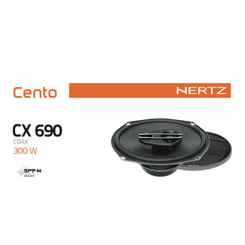 Hertz Cento CX 690 6x9" 3 Way Car Parcel Shelf Coaxial Speakers 100w RMS Pair-3