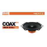 Hertz Dieci DCX 570.3 5x7" 2 Way Car Door Shelf Coaxial Speakers 60w RMS Pair-3