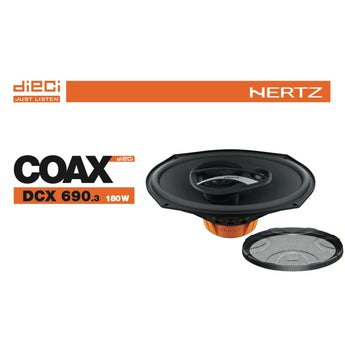 Hertz Dieci DCX 690.3 6x9" 3 Way Car Parcel Shelf Coaxial Speakers 90w RMS Pair-3