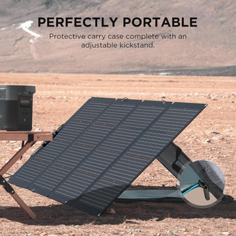 EcoFlow 220w Bifacial Portable Solar Panel Foldable & Adjustable Angle Kickstand-7