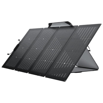 EcoFlow 220w Bifacial Portable Solar Panel Foldable & Adjustable Angle Kickstand-0