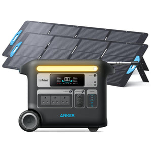 Anker SOLIX F2000 Solar Generator PowerHouse Battery + 2x PS200 200w Solar Panel-0