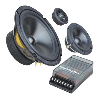 Ground Zero Radioactive GZRC 165.3SQ 6.5 Inch 3 Way Component Door Speakers-4