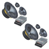 Ground Zero Radioactive GZRC 165.3SQ 6.5 Inch 3 Way Component Door Speakers-0