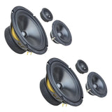 Ground Zero Radioactive GZRC 165.3SQ-ACT 6.5 Inch 3 Way Component Door Speakers-0