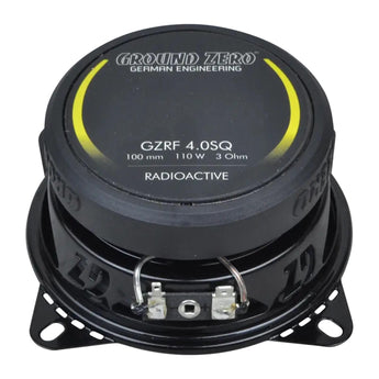 Ground Zero Radioactive GZRF 4.0SQ 4 Inch 2 Way Car Van Coaxial Door Speakers-3