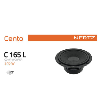 Hertz Cento C 165 L 6.5" 17cm Car Door Component Woofer Speakers 80w RMS Pair-3