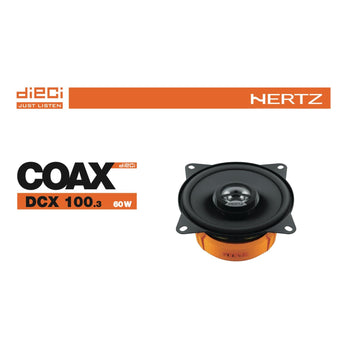 Hertz Dieci DCX 100.3 4" 10cm 2 Way Car Door Dash Coaxial Speakers 30w RMS Pair-3