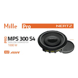 Hertz Mille Pro MPS 300 S4 Sub 12 Inch 30cm Shallow Car Subwoofer 4 Ohm 500w RMS-5