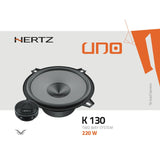 Hertz UNO K 130 5" 13cm 130mm 2 Way Car Door Component Speakers Kit 55w RMS Pair-3