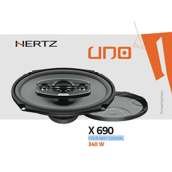 Hertz UNO X 690 6x9" 2 Way Car Van Parcel Shelf Coaxial Speakers 85w RMS Pair-3