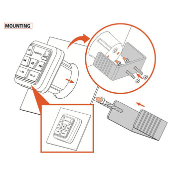 Hertz HMC U1 Marine Wired Remote Control for HMR 20 HRM 10 D and HMR 10-1