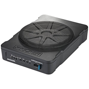 Kicker Hideaway HS10 Sub 10" Compact Powered Active Underseat Subwoofer 180w RMS-0