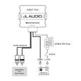 JL Audio MBT-RX Car Marine Bluetooth Wireless Receiver for Amplifiers RCA AUX In-4